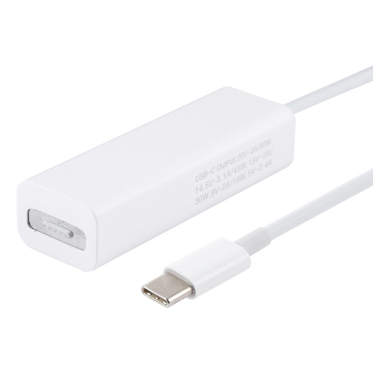 AnyWatt Convertitore adattatore di ricarica magnetico MagSafe 2 da 5 pin femmina a USB-C/Type-C maschio per MacBook Pro, T Head Female