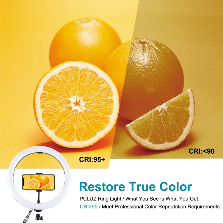 PULUZ Kit Luce Anello RGBW 30cm + Treppiede 1,1m
