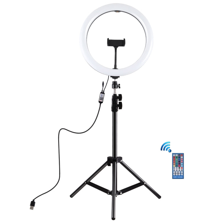 PULUZ Kit Luce Anello RGBW 30cm + Treppiede 1,1m