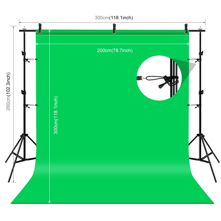 Kit fotografico Softbox da studio con luce LED PULUZ con sfondo, riflettente, supporto per treppiede e sacchi di sabbia
