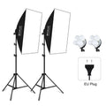 PULUZ Softbox Kit di illuminazione 2 pezzi 50x70 cm Attrezzatura fotografica professionale per studio fotografico con 8 lampadine E27 20W E27 con attacco E27 Kit di illuminazione per riprese di ritratti / Fotografia pubblicitaria di moda               ...