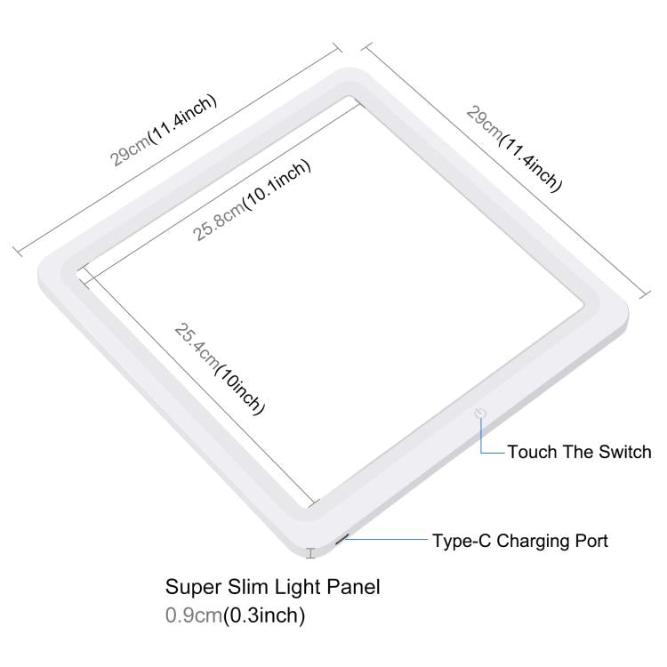 PULUZ Tenda da tiro con luce ad anello pieghevole da 30 cm per illuminazione fotografica con pannello luminoso senza ombre