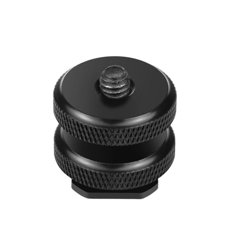 Adattatore a vite rinforzato PULUZ Hot Shoe da 1/4 pollici con doppio dado per fotocamere DSLR, GoPro HERO10 Black / HERO9 Black / HERO8 Black / HERO7 /6 /5 /5 Session /4 Session /4 /3+ /3 /2 /1,Xiaoyi e altre action camera, Double Nut