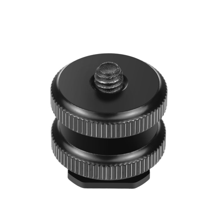 Adattatore a vite rinforzato PULUZ Hot Shoe da 1/4 pollici con doppio dado per fotocamere DSLR, GoPro HERO10 Black / HERO9 Black / HERO8 Black / HERO7 /6 /5 /5 Session /4 Session /4 /3+ /3 /2 /1,Xiaoyi e altre action camera, Double Nut