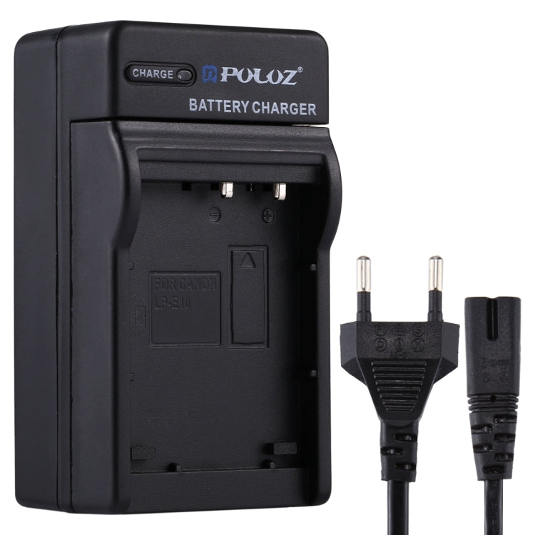 Caricabatterie con presa PULUZ EU con cavo per batteria Casio CNP130, CNP130 EU Plug