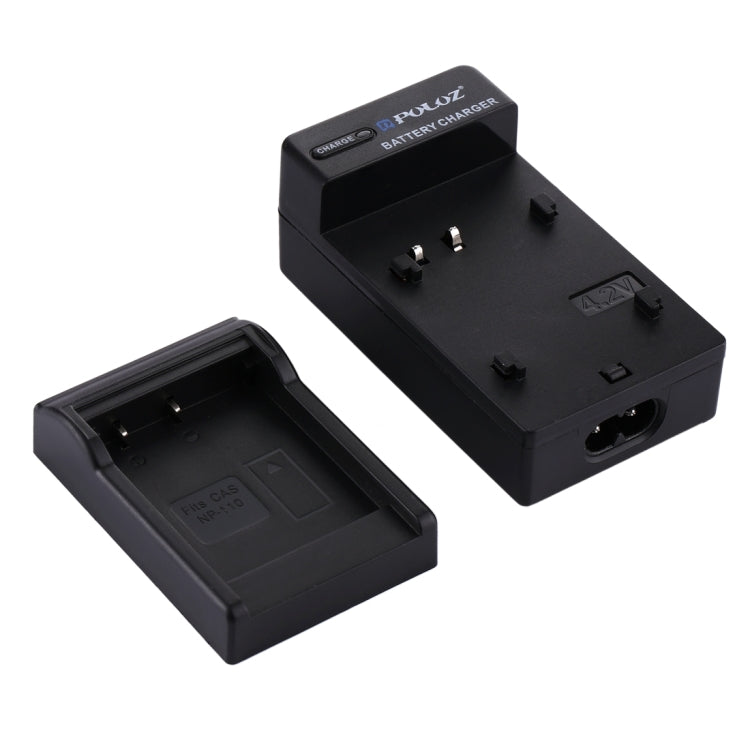 Caricabatteria con presa EU PULUZ con cavo per batteria Casio NP-110, NP-110 EU Plug