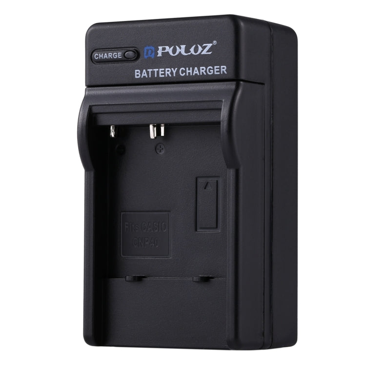Caricabatteria con presa PULUZ EU con cavo per batteria CASIO CNP40, CNP40 EU Plug