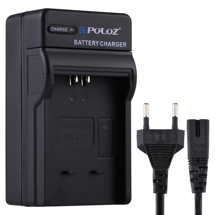 Caricabatteria con presa EU PULUZ con cavo per batteria Canon NB-11L, NB-11L UE Plug
