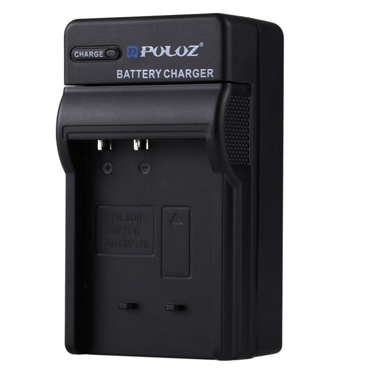 PULUZ Caricabatteria con presa EU con cavo per batteria Casio CNP120, CNP120 EU Plug