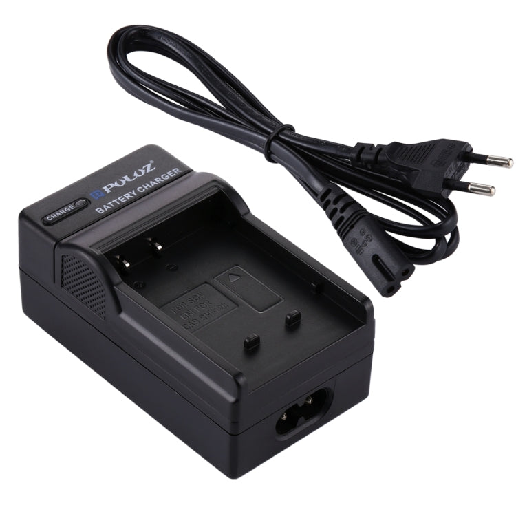 PULUZ Caricabatteria con presa EU con cavo per batteria Casio CNP120, CNP120 EU Plug