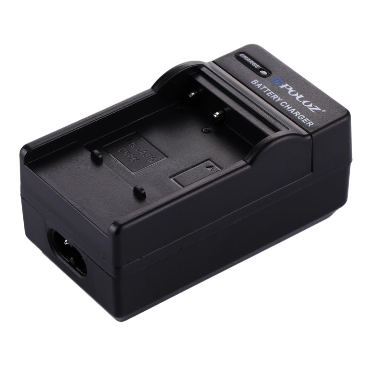 Caricabatteria da auto per batteria per fotocamera digitale PULUZ per batteria CASIO CNP40, CNP40 Car Charger