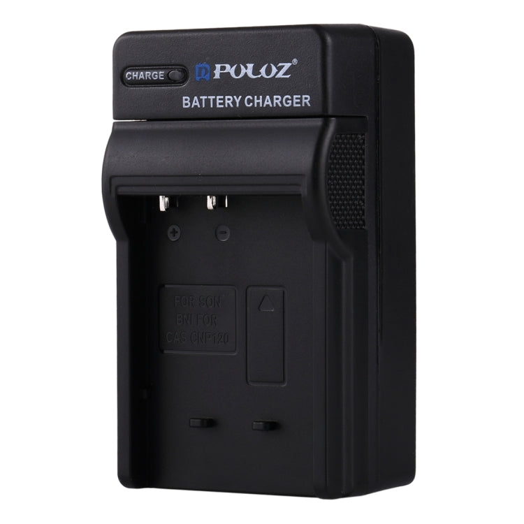 Caricabatteria da auto per batteria per fotocamera digitale PULUZ per batteria Casio CNP120, CNP120 Car Charger