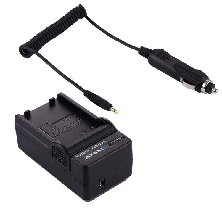 Caricabatteria da auto per batteria per fotocamera digitale PULUZ per batteria Nikon EN-EL14, EN-EL14 Car Charger