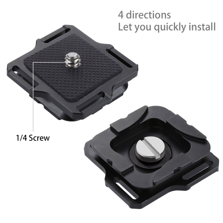 Clip per fotocamera PULUZ Clip a sgancio rapido in lega di alluminio con piastra, Capture Clip