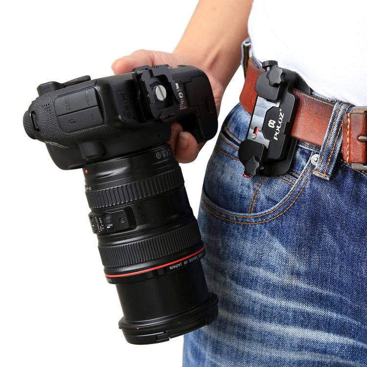 Clip per fotocamera PULUZ Clip a sgancio rapido in lega di alluminio con piastra, Capture Clip