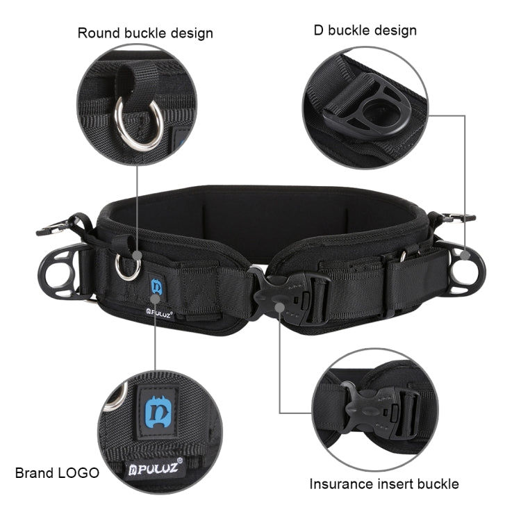PULUZ Cintura multifunzionale con cinturino in vita con gancio per fotocamere SLR / DSLR, Waistband Strap