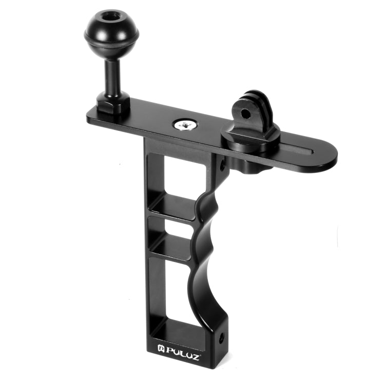 PULUZ Supporto portatile per fotografia subacquea con una sola mano in alluminio CNC, compatibile con DJI Osmo Action, GoPro NEW HERO /HERO7 /6 /5 /5 Session /4 Session /4 /3+ /3 /2 /1, Xiaoyi e altre action cam,Fotocamere DSLR, Single Hand Bracket