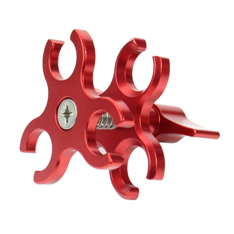 PULUZ Morsetto a sfera tripla Staffa per fotocamera subacquea a foro aperto Morsetto per torcia a molla in alluminio CNC per sistema di fotografia subacquea subacquea