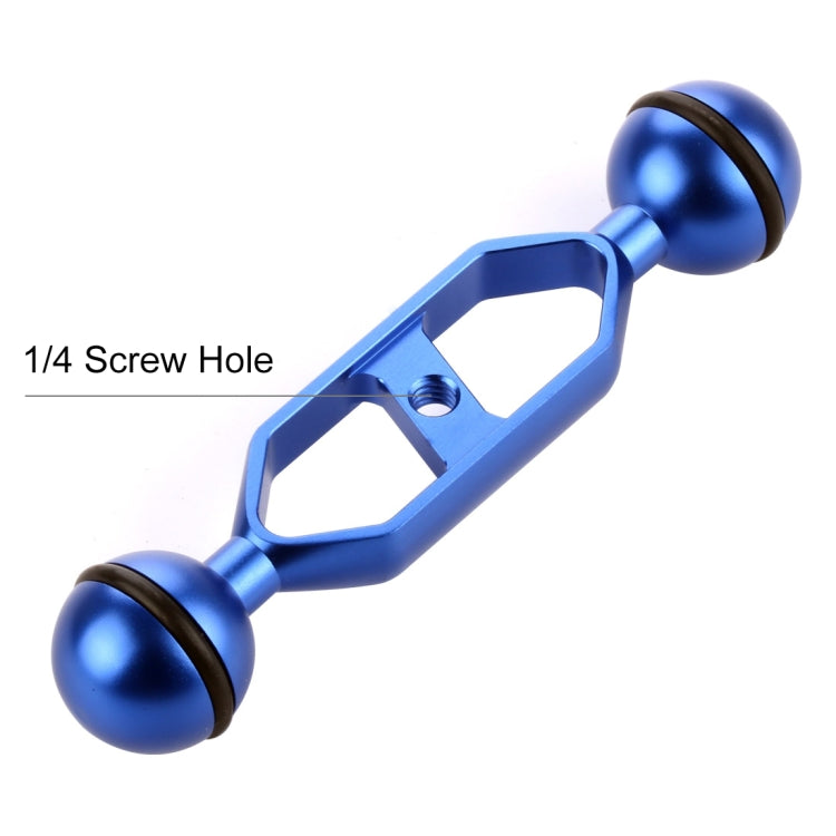 PULUZ Braccio a doppia sfera in lega di alluminio da 5,0 pollici 12,6 cm, diametro sfera: 25 mm, 5.0 inch (Blue), 5.0 inch (Red)