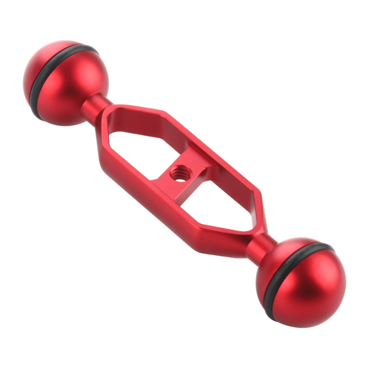 PULUZ Braccio a doppia sfera in lega di alluminio da 5,0 pollici 12,6 cm, diametro sfera: 25 mm, 5.0 inch (Blue), 5.0 inch (Red)