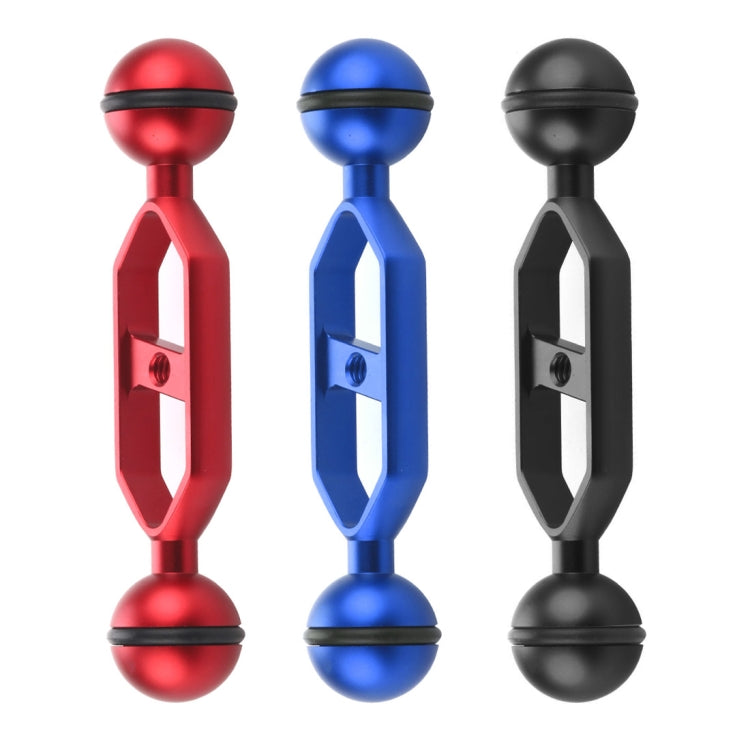 PULUZ Braccio a doppia sfera in lega di alluminio da 5,0 pollici 12,6 cm, diametro sfera: 25 mm, 5.0 inch (Blue), 5.0 inch (Red)