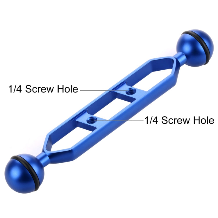 Braccio a doppia sfera in lega di alluminio PULUZ da 7,0 pollici 17,7 cm, diametro sfera: 25 mm, 7.0 inch (Blue), 7.0 inch (Red)