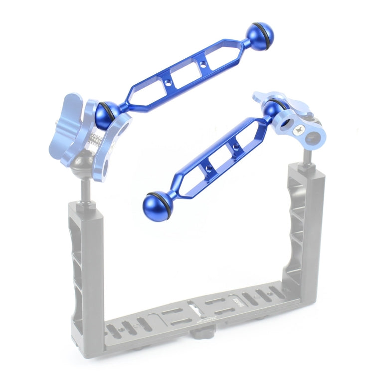 Braccio a doppia sfera in lega di alluminio PULUZ da 7,0 pollici 17,7 cm, diametro sfera: 25 mm, 7.0 inch (Blue), 7.0 inch (Red)