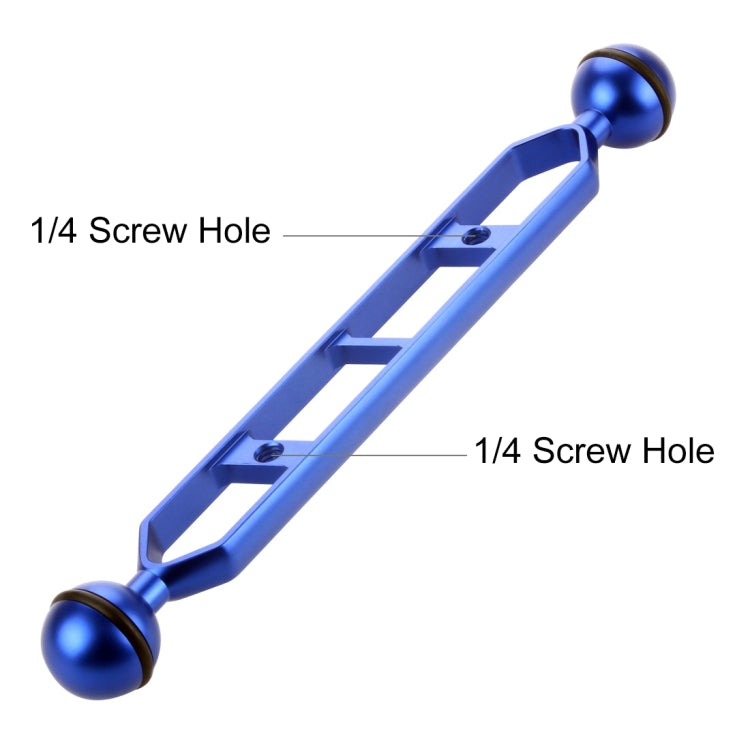 Braccio a doppia sfera in lega di alluminio PULUZ da 9,0 pollici 22,8 cm, diametro sfera: 25 mm, 9.0 inch (Blue)