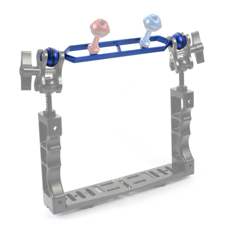 Braccio a doppia sfera in lega di alluminio PULUZ da 9,0 pollici 22,8 cm, diametro sfera: 25 mm, 9.0 inch (Blue)