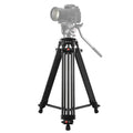 Treppiede professionale in lega di alluminio per videocamera resistente, Tripod