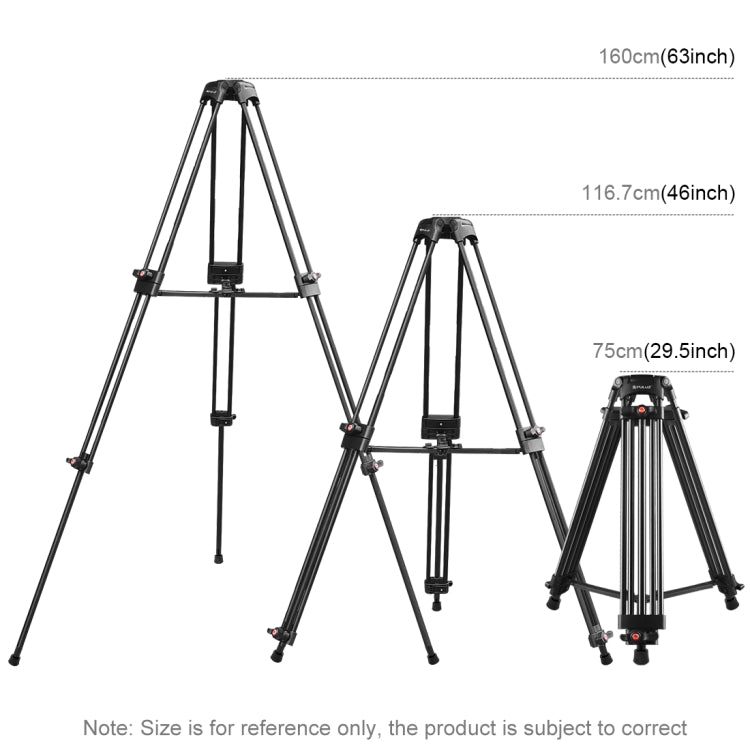 Treppiede professionale in lega di alluminio per videocamera resistente, Tripod