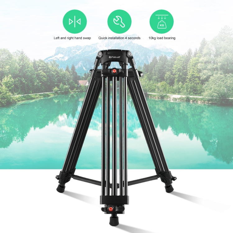 Treppiede professionale in lega di alluminio per videocamera resistente, Tripod