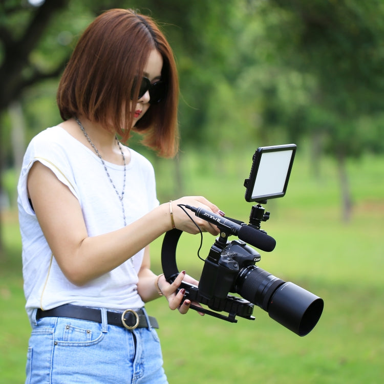 Stabilizzatore per staffa DV portatile portatile a forma di U/C per tutte le fotocamere reflex e fotocamere DV domestiche, C-Shaped Bracket