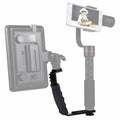 Supporto per impugnatura portatile con staffa a forma di L PULUZ con supporti per pattino freddo a doppio lato per flash video, fotocamera DSLR, Bracket