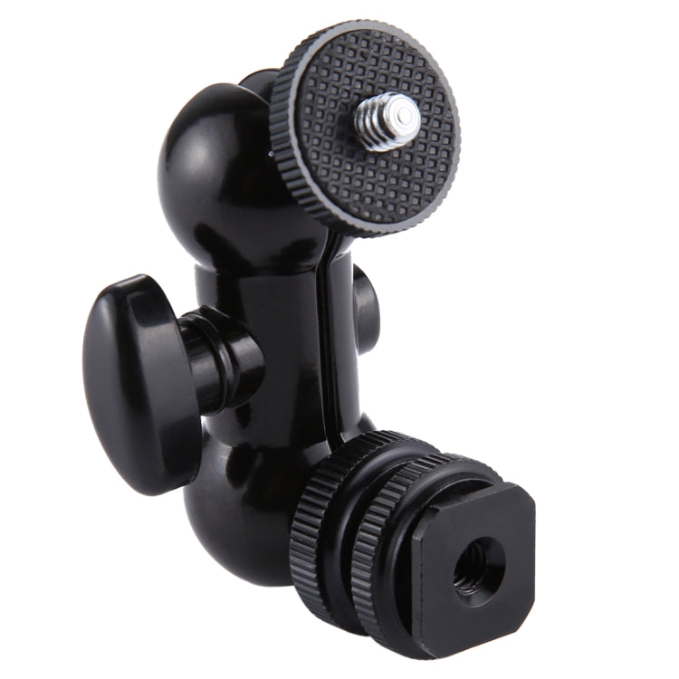 PULUZ Flash Hot Shoe Testa a sfera girevole Vite per treppiede da 1/4 di pollice Braccio magico con blocco, Magic Arm