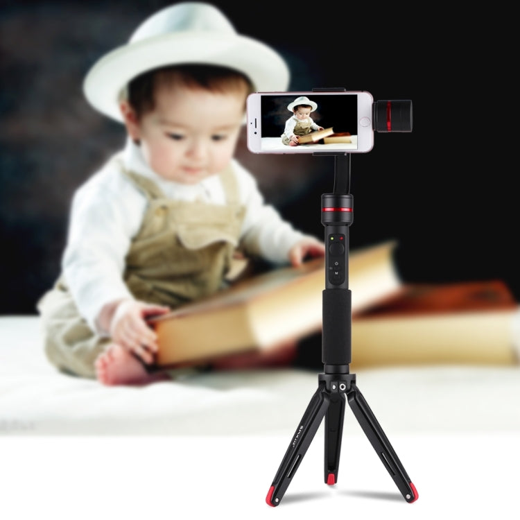 PULUZ Pocket Mini Treppiede da Tavolo in Metallo con Vite Adattatore Filettata da 1/4" a 3/8" per DSLR e Fotocamere Digitali, Altezza Regolabile: 4,5-15 cm, Carico: 20 kg