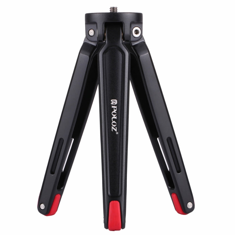 PULUZ Pocket Mini Treppiede da Tavolo in Metallo con Vite Adattatore Filettata da 1/4" a 3/8" per DSLR e Fotocamere Digitali, Altezza Regolabile: 4,5-15 cm, Carico: 20 kg