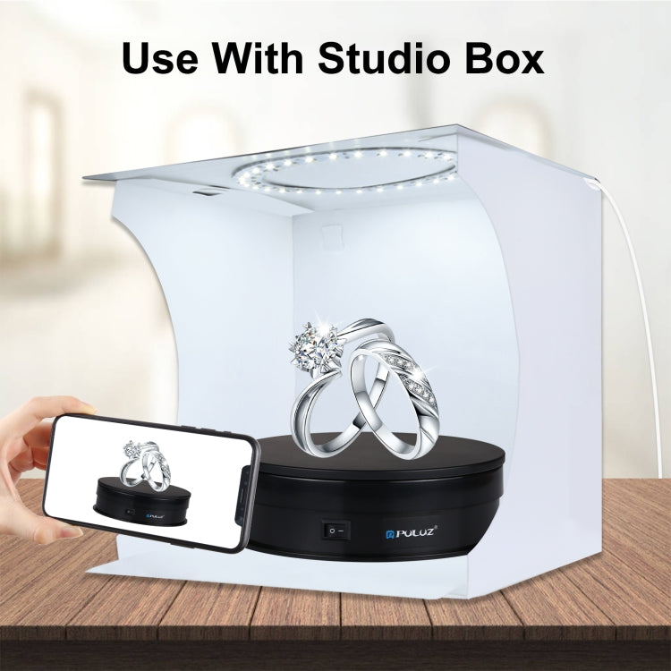 PULUZ 15 cm USB Giradischi Elettrico Espositore Puntelli per Riprese Video Giradischi per Fotografia, Carico 1-5 kg