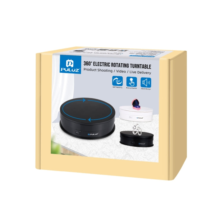 PULUZ 15 cm USB Giradischi Elettrico Espositore Puntelli per Riprese Video Giradischi per Fotografia, Carico 1-5 kg