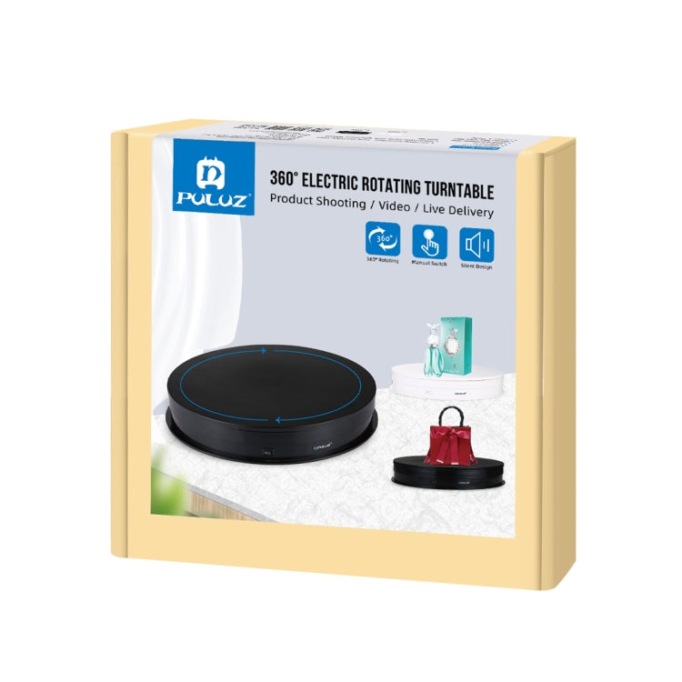 PULUZ 30 cm USB Giradischi Elettrico Espositore Puntelli per Riprese Video Giradischi per Fotografia, Carico 10-20 kg