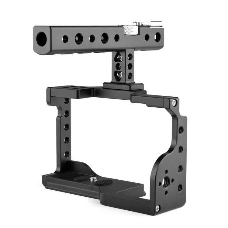 Stabilizzatore gabbia videocamera PULUZ con maniglia per Sony A6600 / ILCE-6600, For Sony A6600