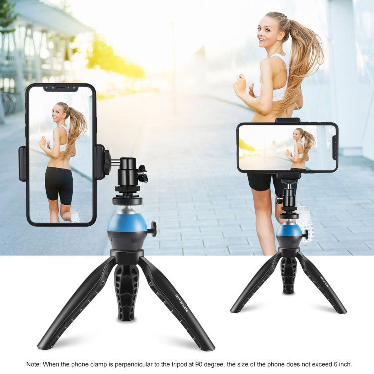 PULUZ Semplice Mini Supporto da Tavolo per Treppiede in ABS con Vite da 1/4 di Pollice per DSLR e Fotocamere Digitali, Altezza di Lavoro: 9 cm, ABS Tripod
