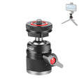 Supporto per treppiede con testa a sfera in lega di alluminio PULUZ con base per pattino freddo, Cold Shoe Ball Head