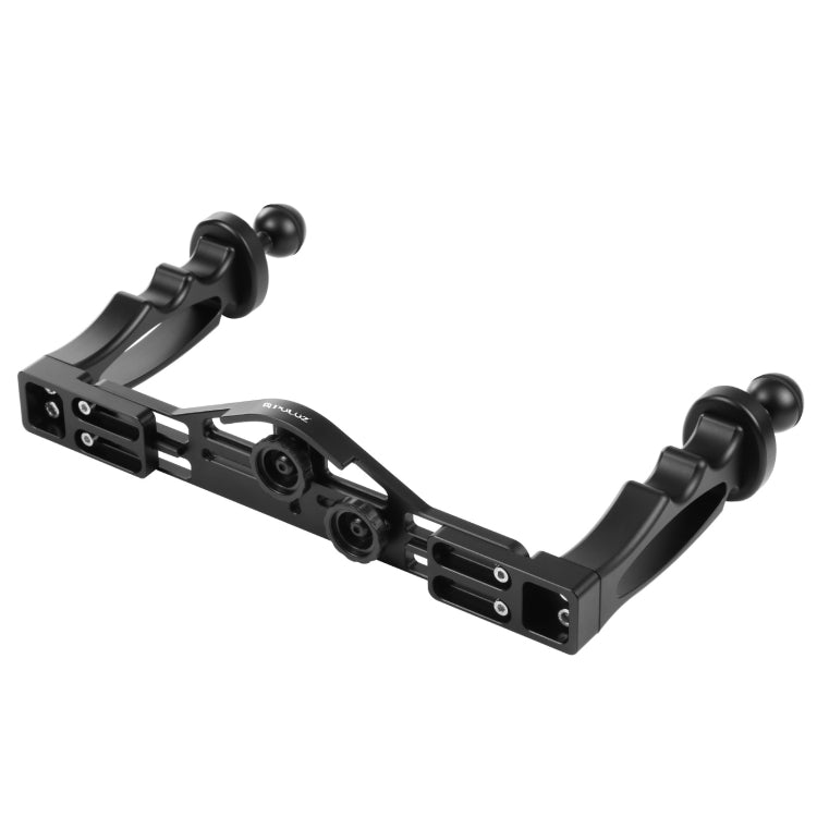 Stabilizzatore per vassoio in lega di alluminio a doppia impugnatura PULUZ per custodie per fotocamere subacquee, Light Aluminium Tray Stabilizer(Red), Light Aluminium Tray Stabilizer(Black)