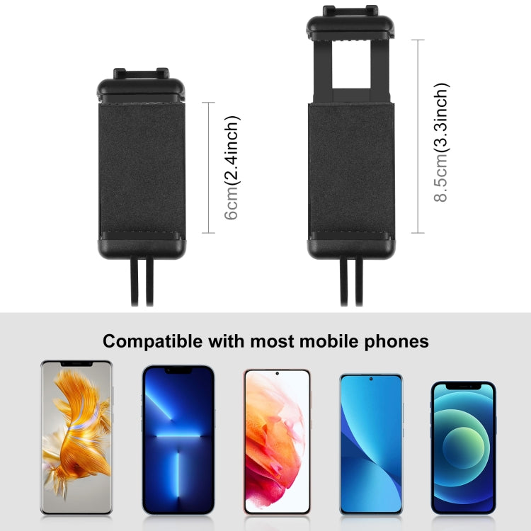 PULUZ Selfie Sticks Adattatore per treppiede Morsetto per telefono per iPhone, Samsung, HTC, Sony, LG e altri smartphone, Sticks Tripod Adapter