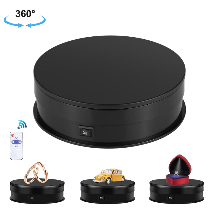 PULUZ Espositore per piattaforma girevole con regolazione della velocità da 15 cm, carico: 3 kg, 15cm Load 3kg Black, 15cm Load 3kg White