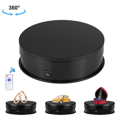 PULUZ Espositore per piattaforma girevole con regolazione della velocità da 15 cm, carico: 3 kg, 15cm Load 3kg Black, 15cm Load 3kg White