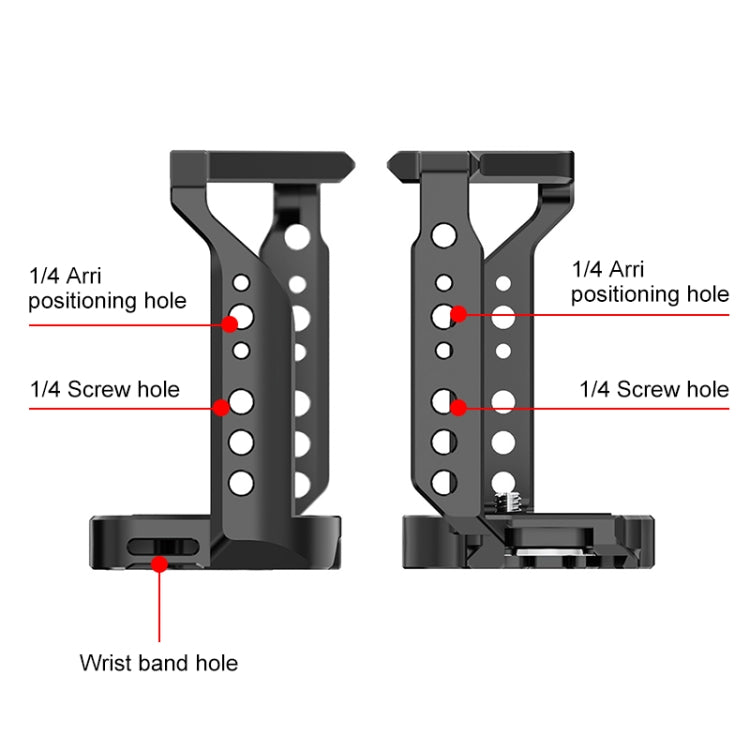 Per Sony ZV-E1 PULUZ Stabilizzatore per gabbia per fotocamera in lega di alluminio