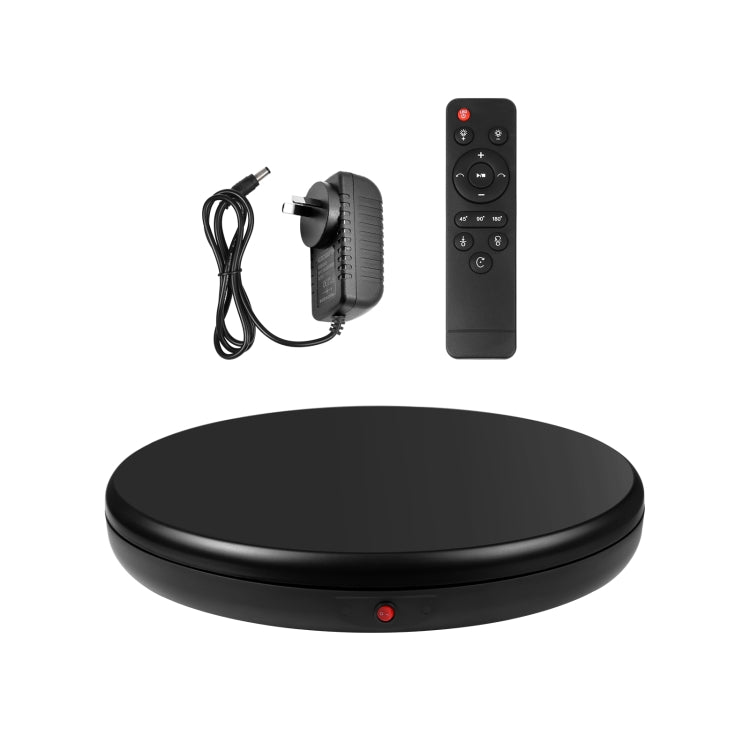 PULUZ Espositore per giradischi rotante con regolazione della velocità da 45 cm, nero, carico 100 kg