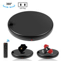 PULUZ Espositore per giradischi rotante con regolazione della velocità da 45 cm, con presa di corrente, nero, carico 100 kg, 45cm Load 100kg Black US Plug with Power Socket, 45cm Load 100kg Black UK Plug with Power Socket                               ...